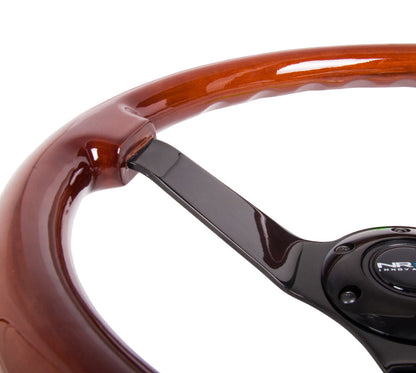 350MM 3" DEEP DISH WOOD GRAIN STEERING WHEEL