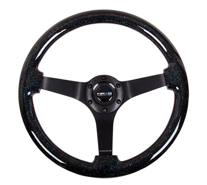 350MM 3" DEEP DISH WOOD GRAIN STEERING WHEEL