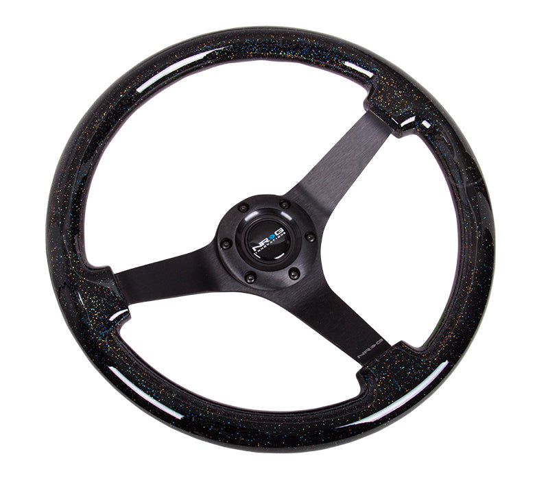 350MM 3" DEEP DISH WOOD GRAIN STEERING WHEEL