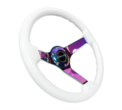 350MM 3" DEEP DISH WOOD GRAIN STEERING WHEEL