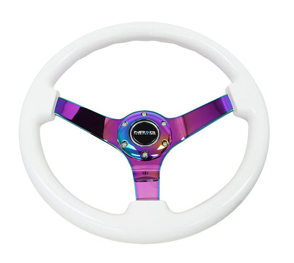 350MM 3" DEEP DISH WOOD GRAIN STEERING WHEEL