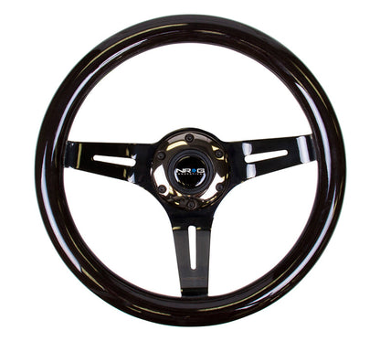 310MM WOOD GRAIN STEERING WHEEL