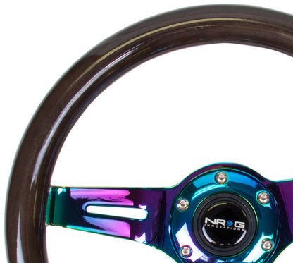 310MM WOOD GRAIN STEERING WHEEL