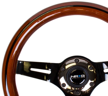 310MM WOOD GRAIN STEERING WHEEL