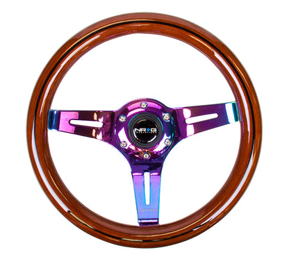 310MM WOOD GRAIN STEERING WHEEL