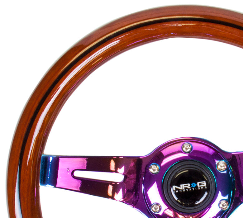 310MM WOOD GRAIN STEERING WHEEL