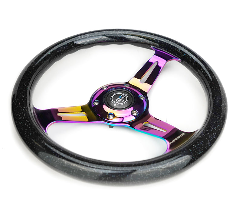 310MM WOOD GRAIN STEERING WHEEL